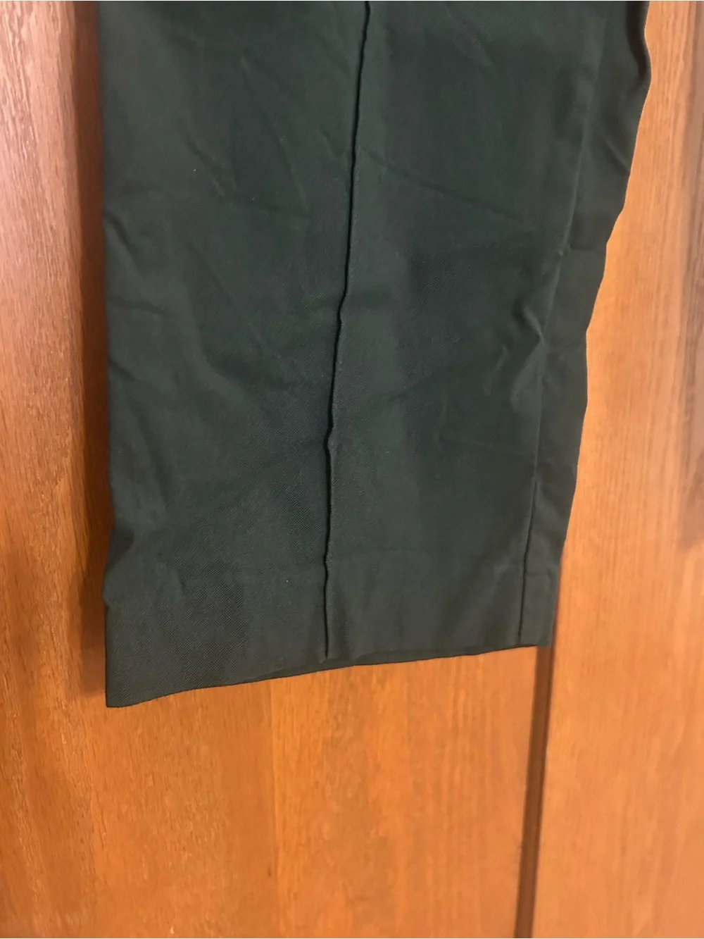 Hilary Radley Dark Green Straight-Leg Trousers - Picture 2 of 7